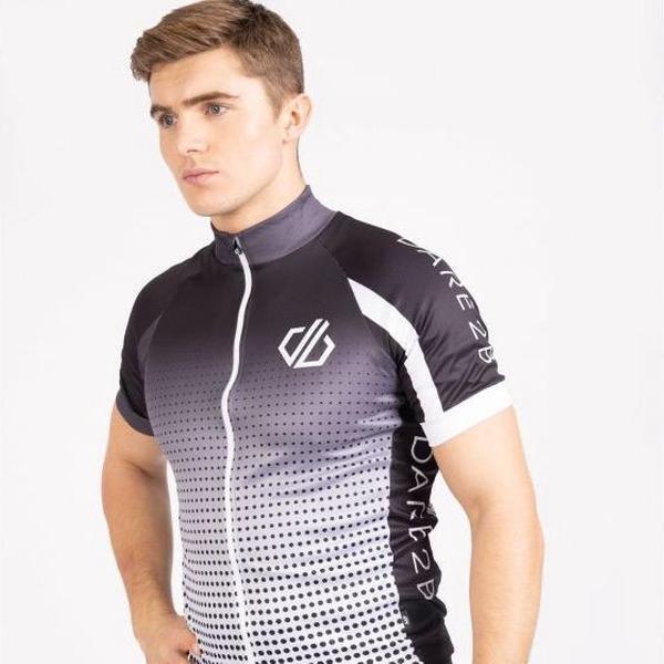 Dare 2B AEP Virtuosity Fietsjersey Met Korte Mouwen Voor Heren Zwart