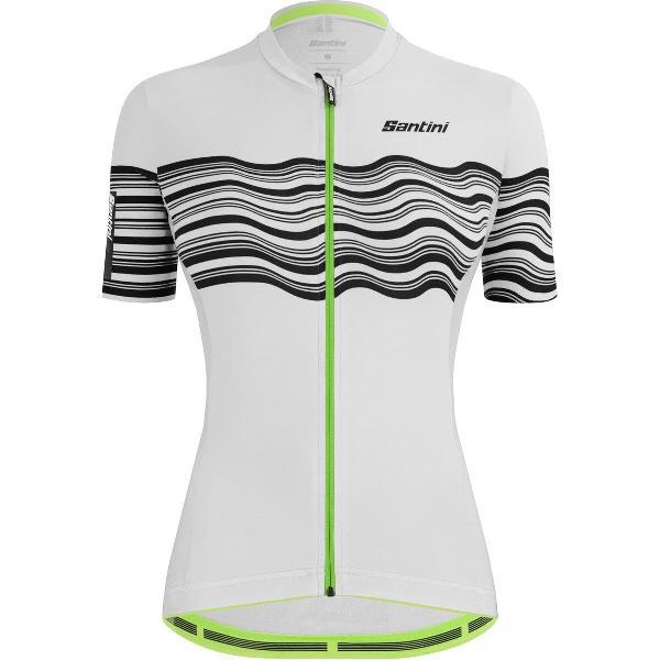 Santini Tono Profilo Jersey met korte mouwen Dames, wit/zwart