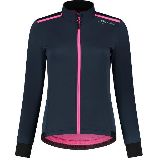 Rogelli Pesara Fietsjack Winter - Dames Fietskleding - Blauw, Roze - Maat L