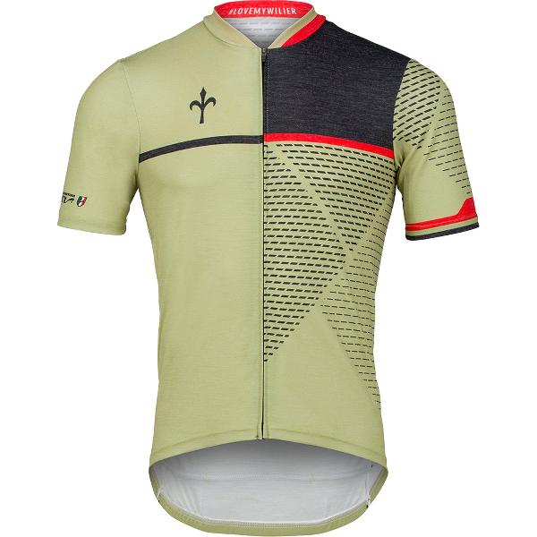 Wilier Brave Graveljersey Met Korte Mouwen Bruin XL Man