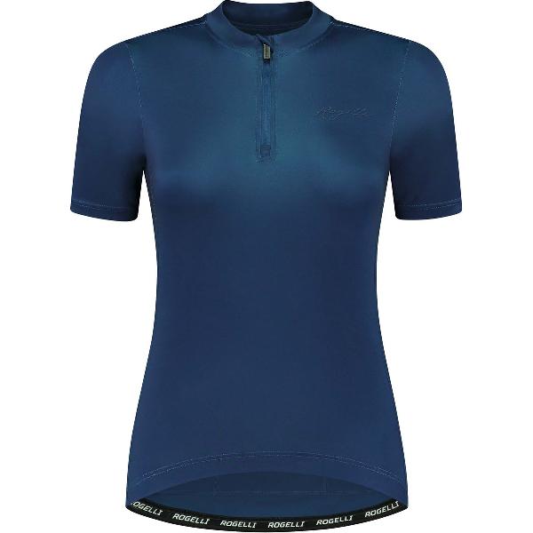 Rogelli Core Fietsshirt Dames - Korte Mouwen - Wielrenshirt - Donkerblauw - Maat M