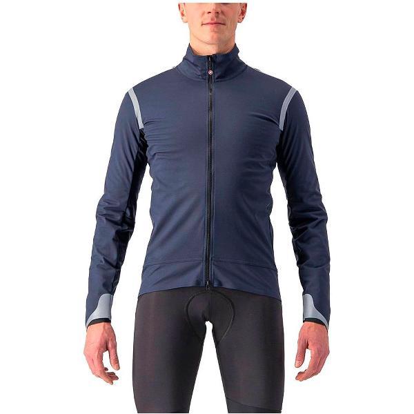 Castelli ALPHA ULTIMATE INSULATED Fietsjas SAVILE BLUE/SILVER REFLEX-STEE - Mannen - maat XL