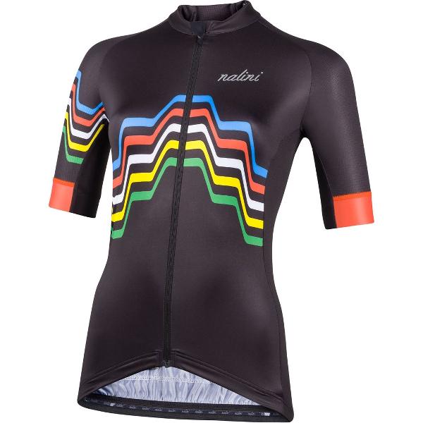 Nalini - Dames - Fietsshirt - Korte Mouwen - Wielrenshirt - Zwart - NEW BEIJING2008 - L