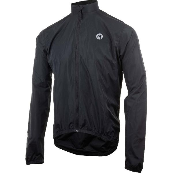 Rogelli Core Fietsjas Heren Winddicht - Windjack Wielrennen - Zwart - Maat 4XL