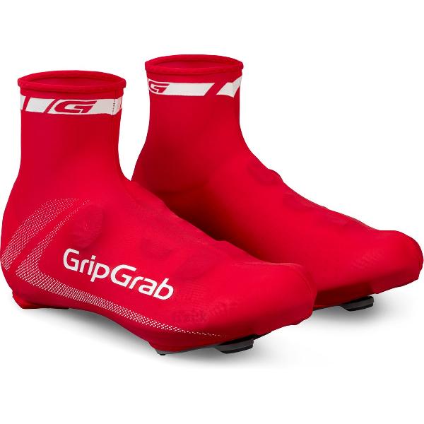 GripGrab - RaceAero Lichtgewicht Zomer Wielren Overschoenen Race Fiets - Rood - Unisex - Maat One Size