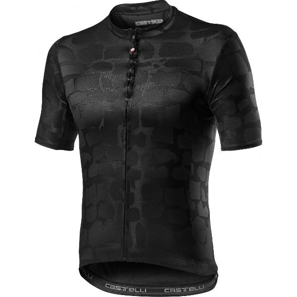 Castelli Fietsshirt korte mouwen Heren Zwart - PAVE' JERSEY LIGHT BLACK - M