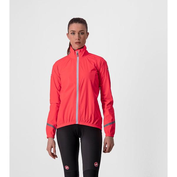 Castelli EMERGENCY 2 RAIN fietsjas Dames Brilliant Pink - Vrouwen - maat S