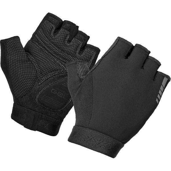 GripGrab - WorldCup 2 Padded Korte Vinger Zomer Fietshandschoenen - Zwart - Unisex - Maat L