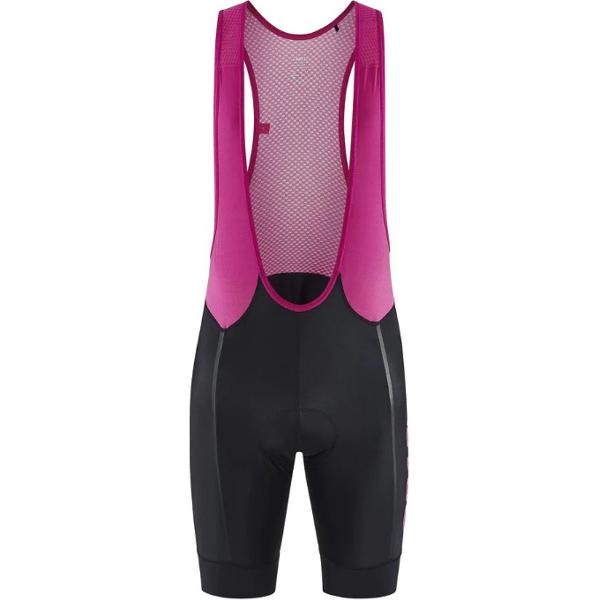 Craft Endur Bib Shorts - Fiets short- Zwart met Roze - Heren - Maat M