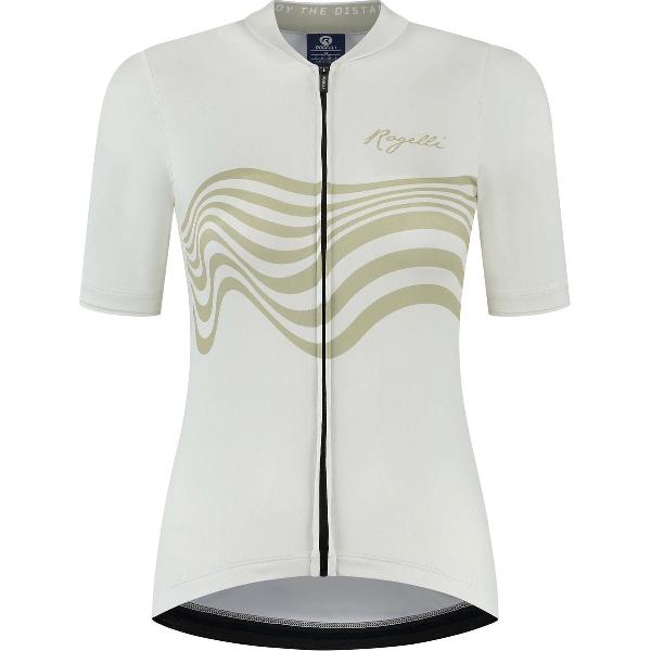 Rogelli Diaga Fietsshirt - Korte Mouwen - Dames - Zand - Maat M