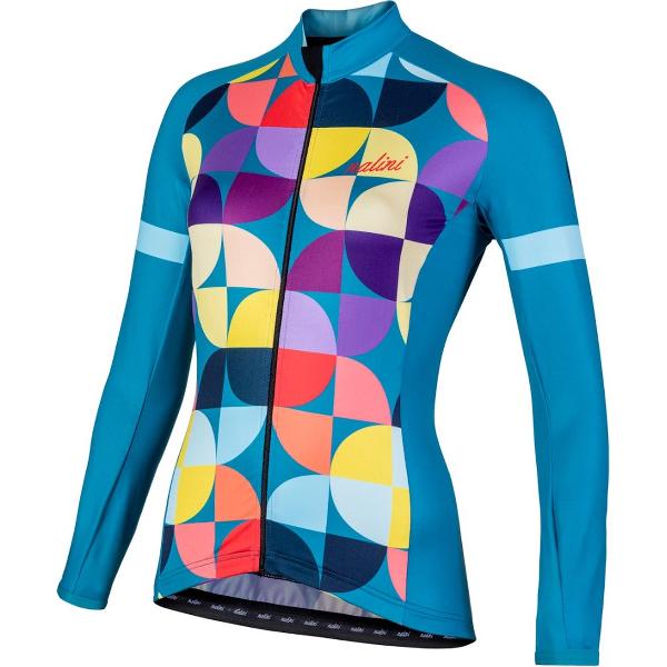 NALINI FIETSSHIRT LANGE MOUWEN DAMES AIW TI 2.0 BLAUW Maat M