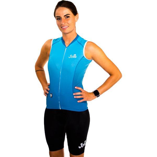 Jolie pro no sleeve cycling jersey - Fietsshirt - Fietstrui - Blauw - L