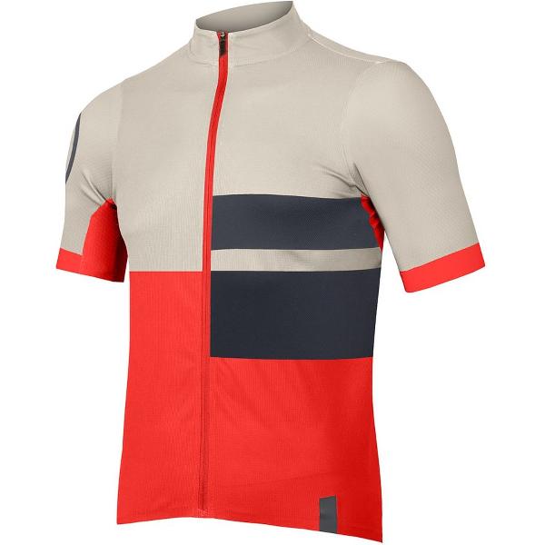 Endura Fs260 Print Jersey Met Korte Mouwen Rood S Man