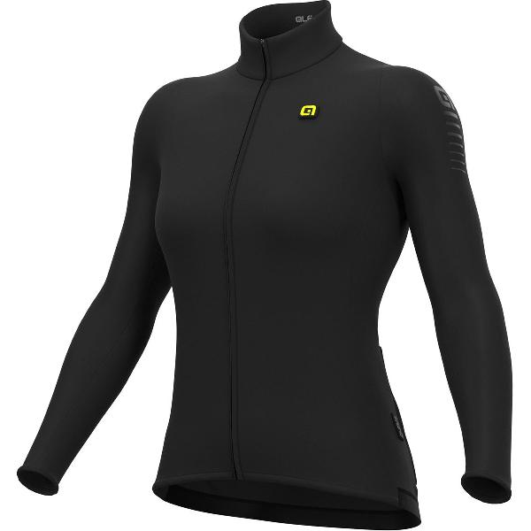 Ale Dames Fietsshirt Lange Mouwen R-EV1 Warm Race - Zwart - S - Valt klein