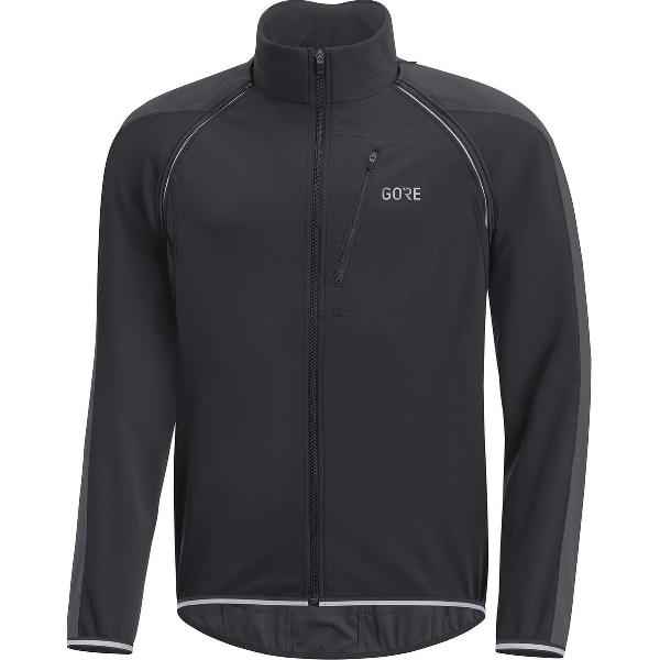 GORE WEAR C3 Windstopper Phantom Afrits Jack Heren - Black/Terra Grey - Maat S