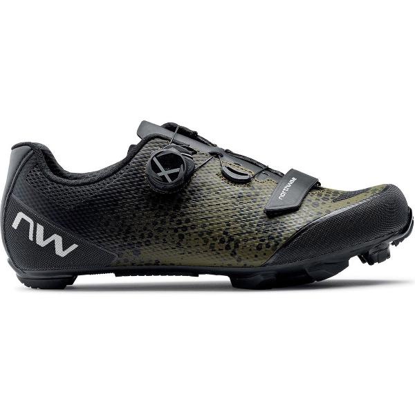 Northwave Razer 2 Mountainbike Schoenen Fietsschoenen - Maat 45 - Unisex - zwart/groen