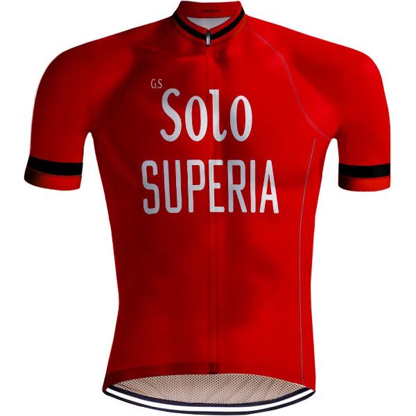 Retro Wielershirt Solo Superia Rood - REDTED - XS