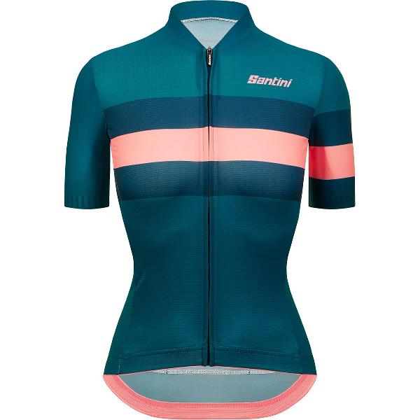 Santini Eco Sleek Bengal Korte Mouwen Fietsshirt Groen L Vrouw