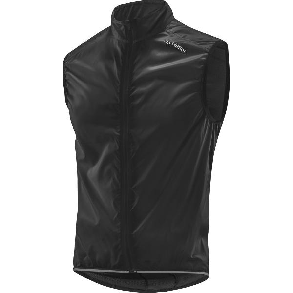 Löffler Windshell Fietsvest Heren, zwart