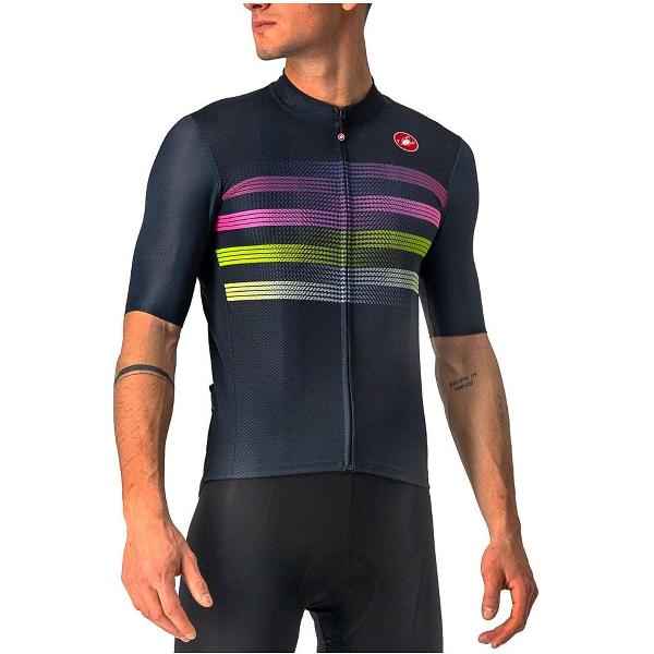 Castelli Endurance Pro Korte Mouwen Fietsshirt Blauw S Man