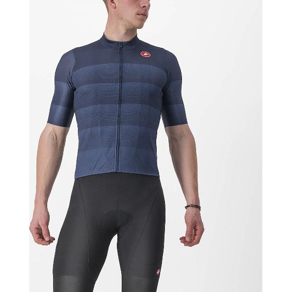 Castelli Livelli Jersey Met Korte Mouwen Blauw XL Man