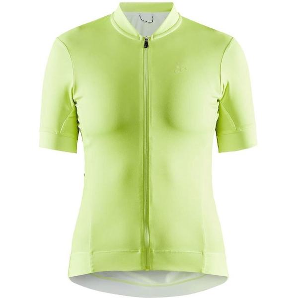 Craft Fietsshirt Korte Mouwen Dames Lime - ESSENCE JERSEY W SNAP - M