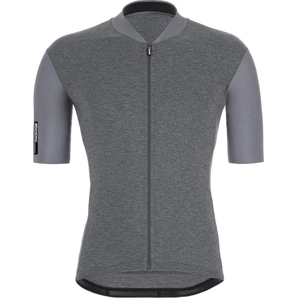 Santini Fietsshirt Korte mouwen Grijs Heren - Color S/S Jersey Gray - XL