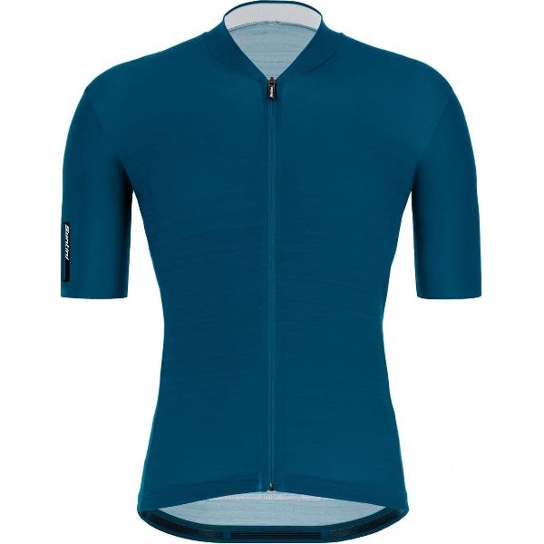 Santini Fietsshirt Korte mouwen Petrol Heren - Color S/S Jersey Petrol Green - M