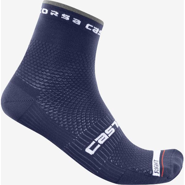 Castelli Fietssokken Zomer Unisex Blauw - CASTELLI ROSSO CORSA PRO 9 SOCK BELGIAN BLUE - XXL 46/48