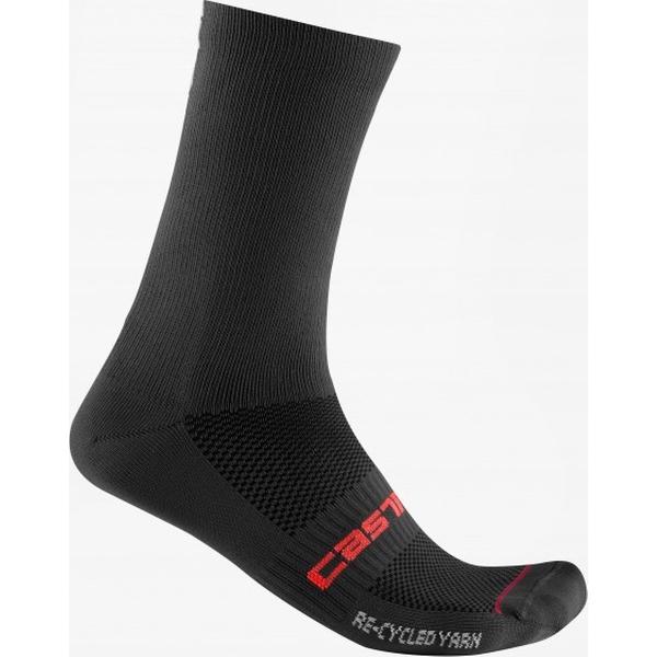 Castelli Fietssokken Unisex zwart - RECYCLE THERMAL 18 SOCK - S/M