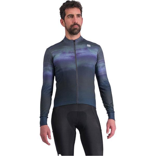 Sportful Flow Supergiara Thermal Jersey Met Lange Mouwen Blauw M Man