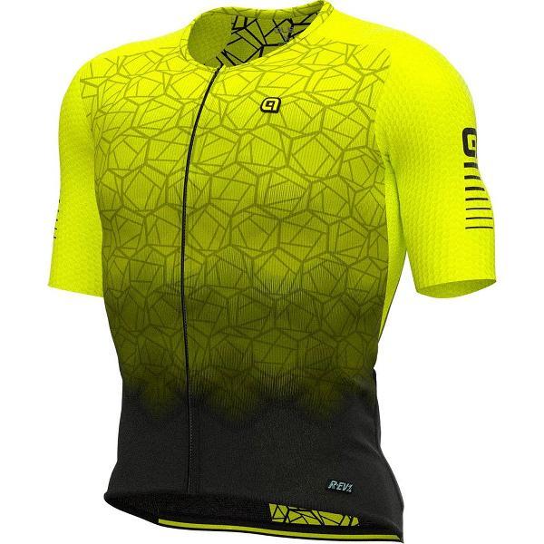 Ale Velocity Korte Mouwen Fietsshirt Geel M Man