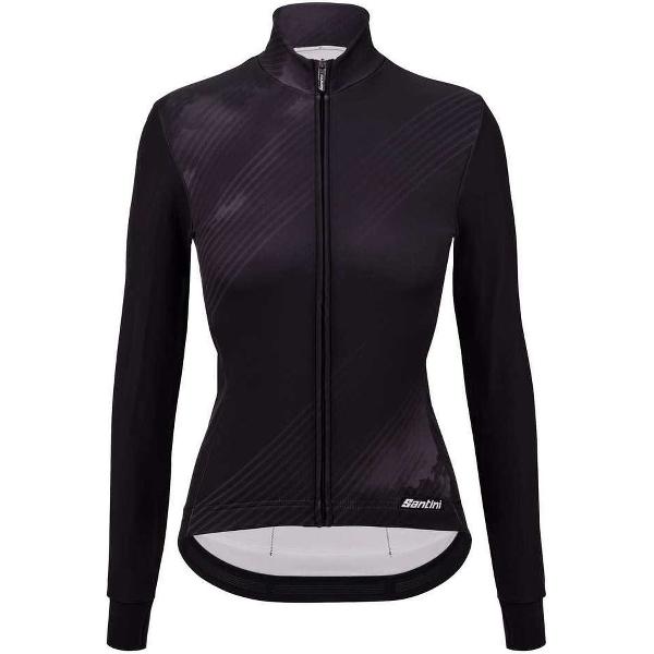 Santini Pure Dye Jersey Met Lange Mouwen Zwart L Vrouw