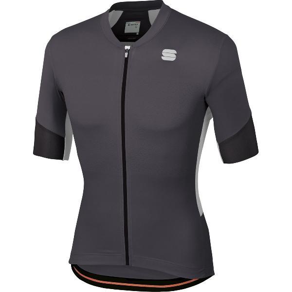 Sportful Fietsshirt korte mouwen Heren Grijs Zwart / SF Gts Jersey-Anth/Black/White - 3XL