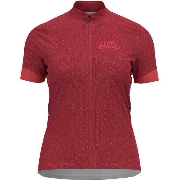 Odlo Essential 411961 Kort Mouw Jersey Rood M Vrouw