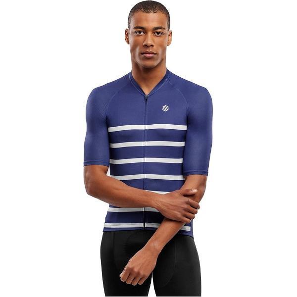 Siroko M3 Peyresourde Korte Mouwen Fietsshirt Blauw S Man