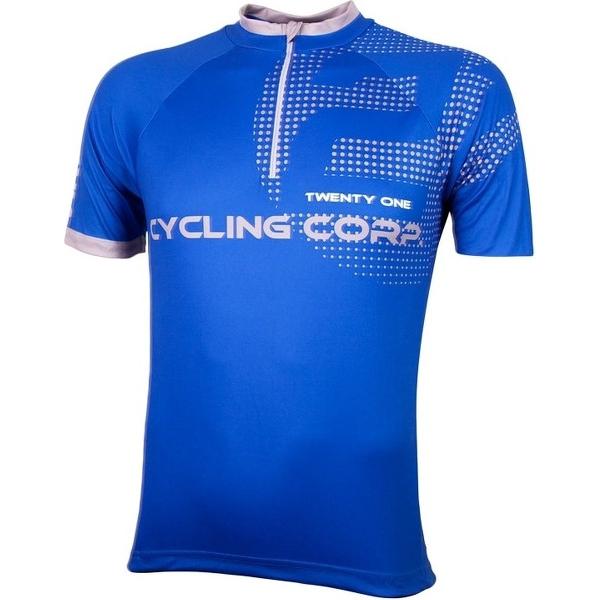 Wielershirt 21 Virages Cycling Corp blauw S