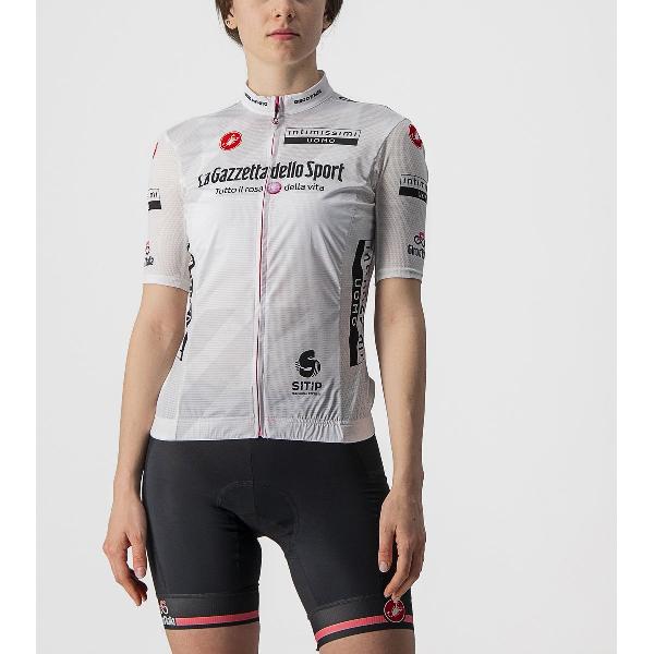 Castelli Giro d'Italia Fietsshirt korte mouwen Wit Dames - COMPETIZIONE W JERSEY BIANCO - L