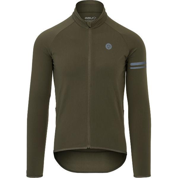 AGU Thermo Fietsshirt Lange Mouwen Essential Heren - Groen - XXXL