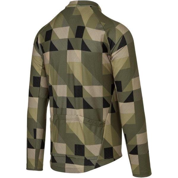 AGU Triangle Stripe Fietsshirt Lange Mouwen Essential Heren - Green - XL