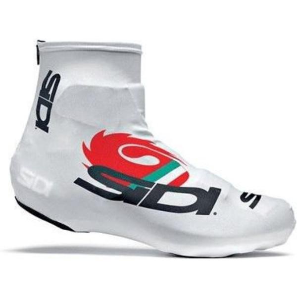 Sidi Copriscarpe Chrono Printed - Fietsoverschoenen - Wit/Zwart/Rood - Maat M = 39/42