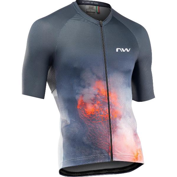 Northwave Fire Jersey SS Anthracite/Red M