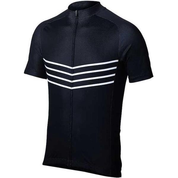 BBB Cycling ComfortFit Fietsshirt Heren - Korte Mouwen - Wielrenshirt - Wielrenkleding - Zwart Wielertenue - Maat L - BBW-250