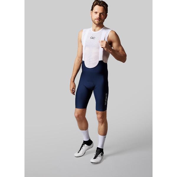 Acelera Intermediate Fietsbroek Heren met Zeem Navy Blue - Wielrenbroek - Wielerbroek - Mountainbike - Bibshort - Spinning - Fietskleding - Koersbroek - Kort - Bretels - Maat S