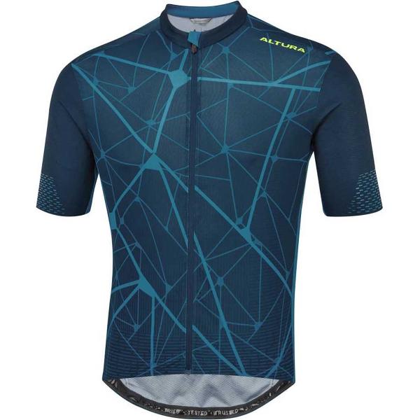 Altura Icon Jersey Met Korte Mouwen Blauw S Man