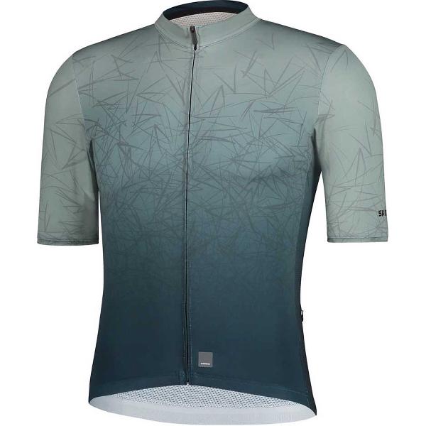 Shimano Breakaway Jersey Met Korte Mouwen Groen M Man