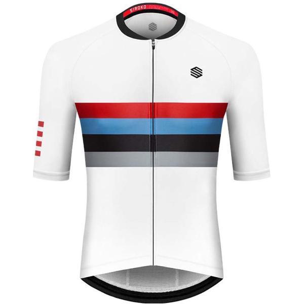 Siroko M2 Westfalia Korte Mouwen Fietsshirt Wit M Man