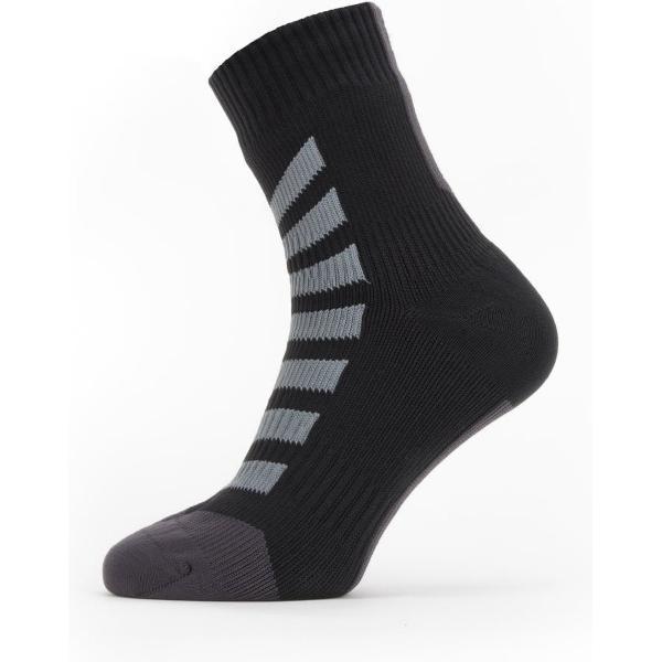 Sealskinz Dunton waterdichte sokken Black/Grey - Unisex - maat S