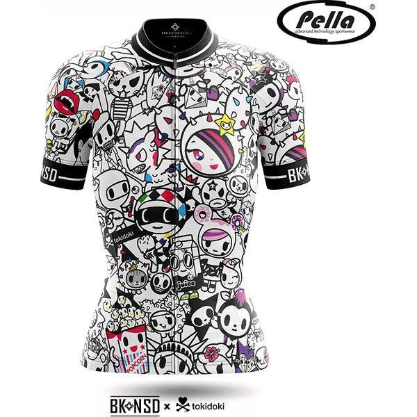 Pella wielershirt korte mouwen Tokidoki Dames Wit Multikleur - All Stars Tokidoki - L