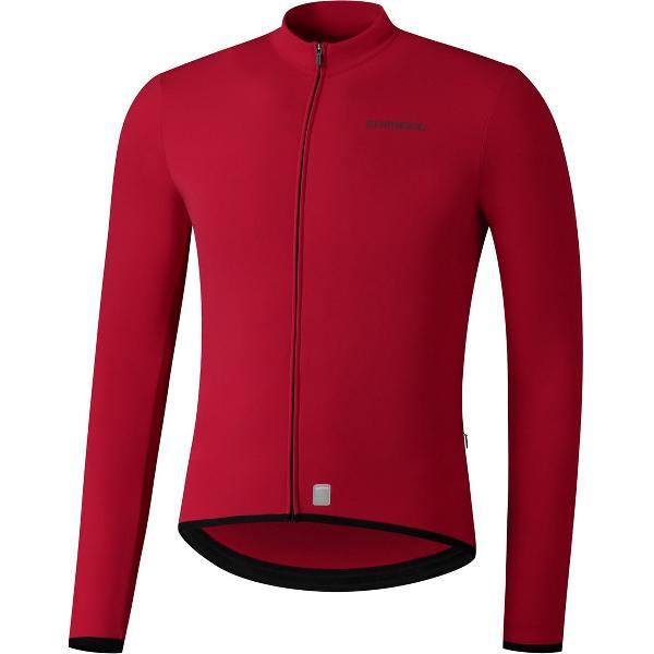 Shimano Vertex Thermal Fietsshirt Lange Mouwen Heren Rood-M